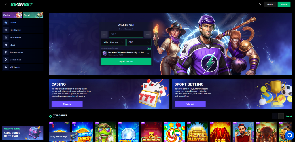 BeonBet Casino screenshot
