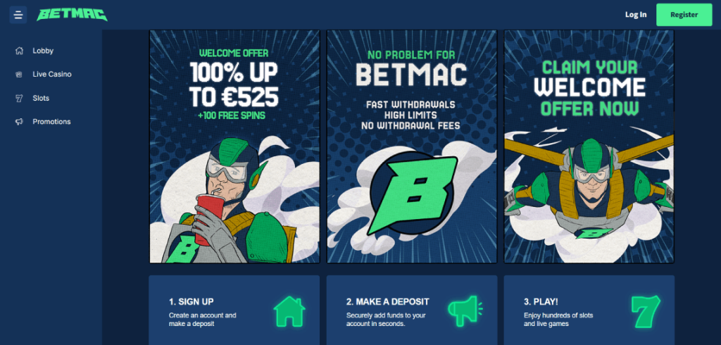 Betmac Casino screenshot