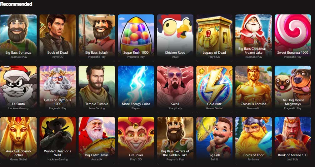 Betninja Casino games screenshot