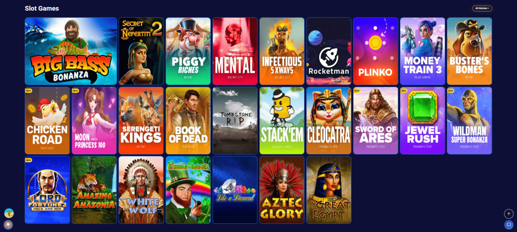 Bubblesbet Casino games screenshot