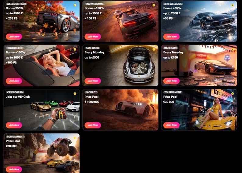 Daytonaspin Casino bonuses screenshot