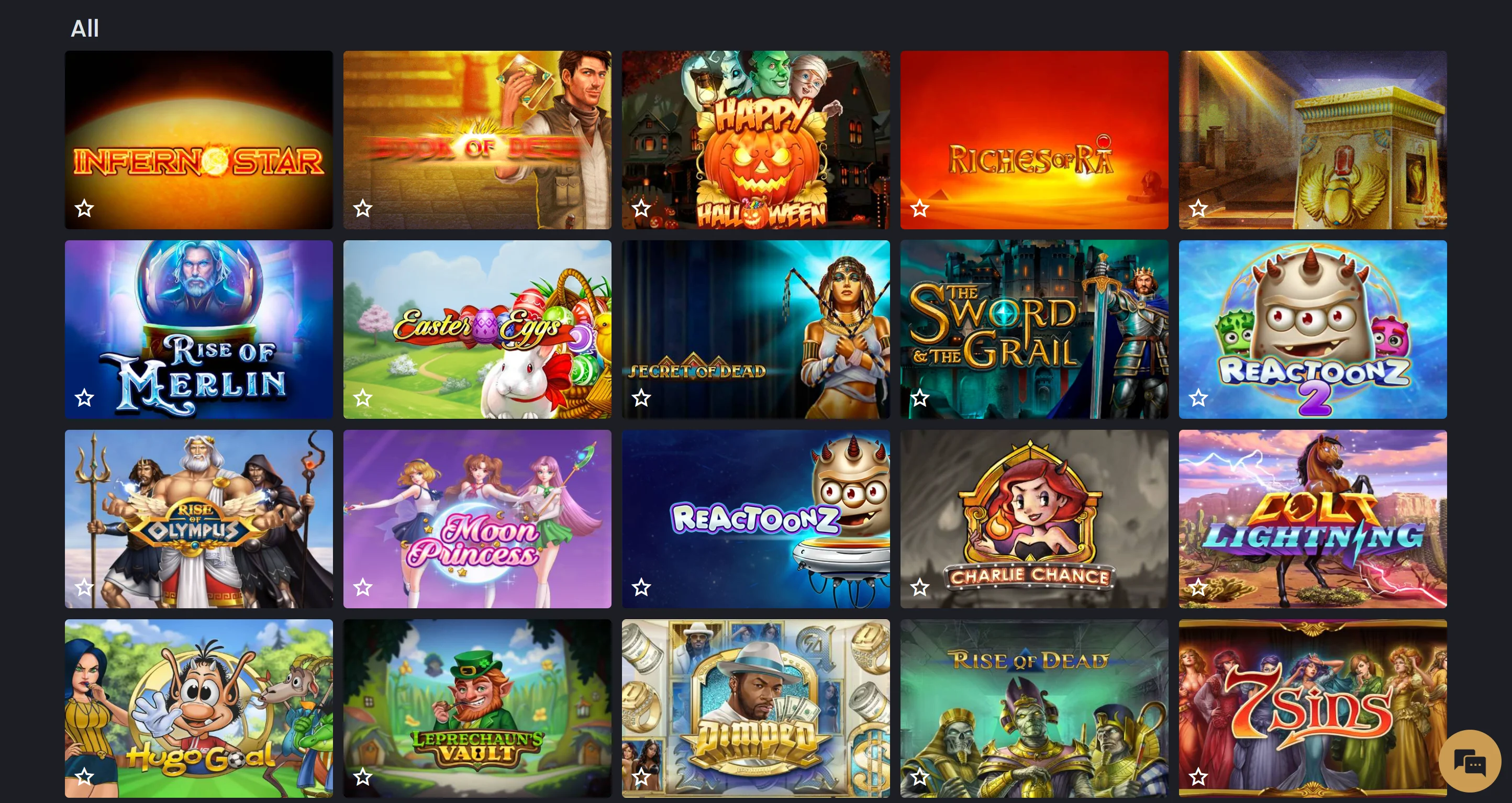 Golden Pharaoh Casino Games Screenshot