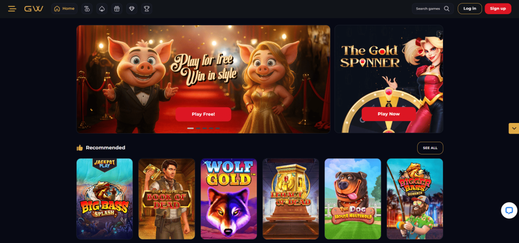 Goldwin Casino screenshot
