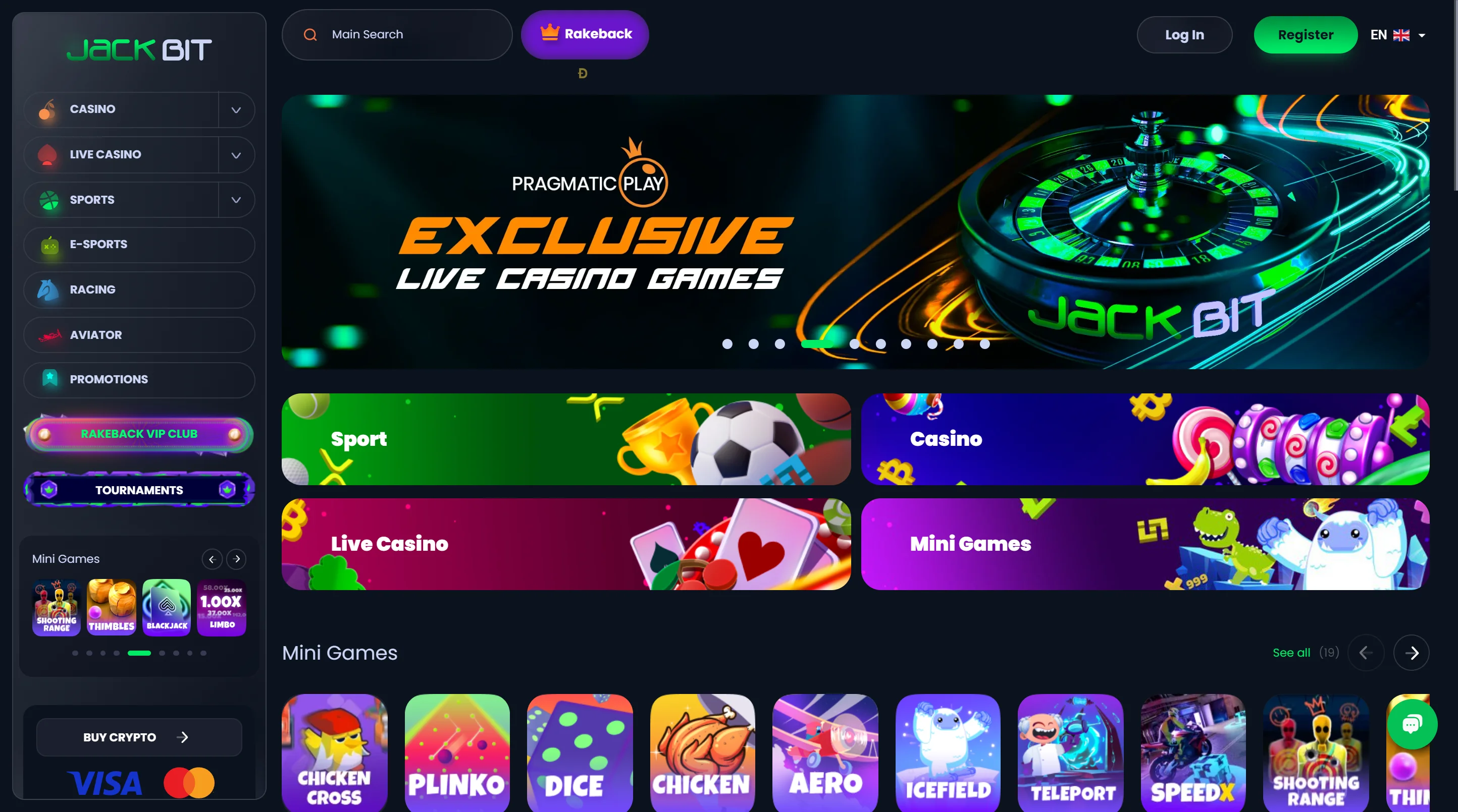 Jackbit Casino Screenshot