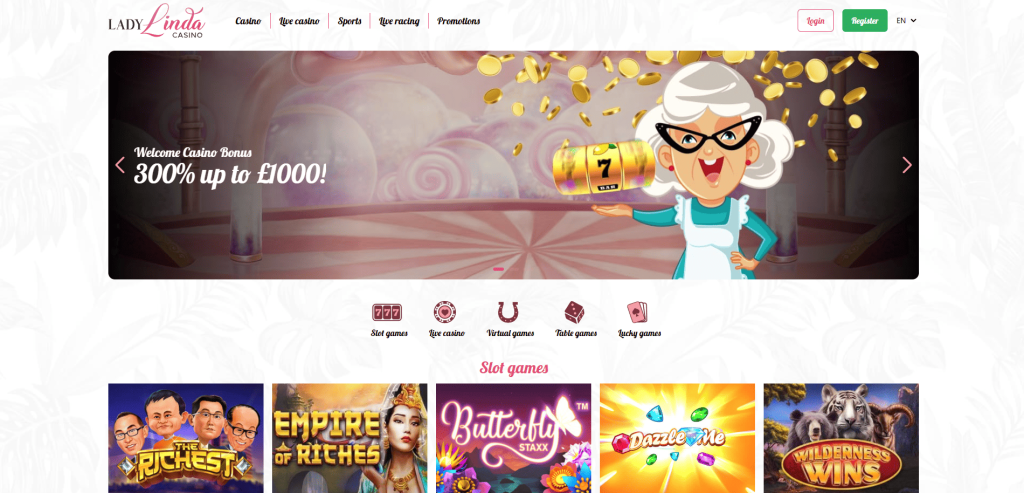 Lady Linda Casino screenshot