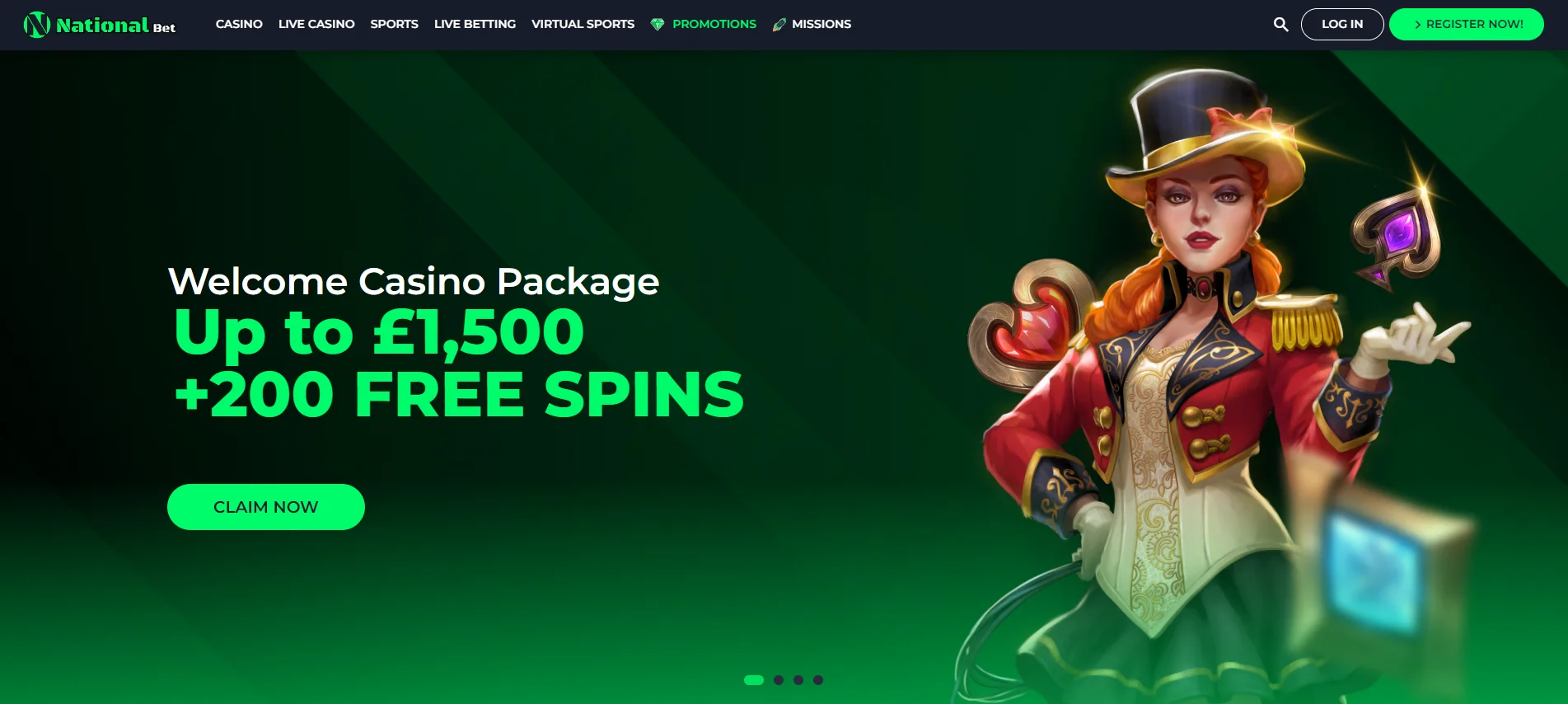 NationalBet Casino Screenshot