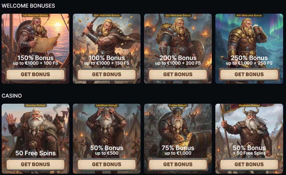 Odin Fortune Casino bonuses screenshot