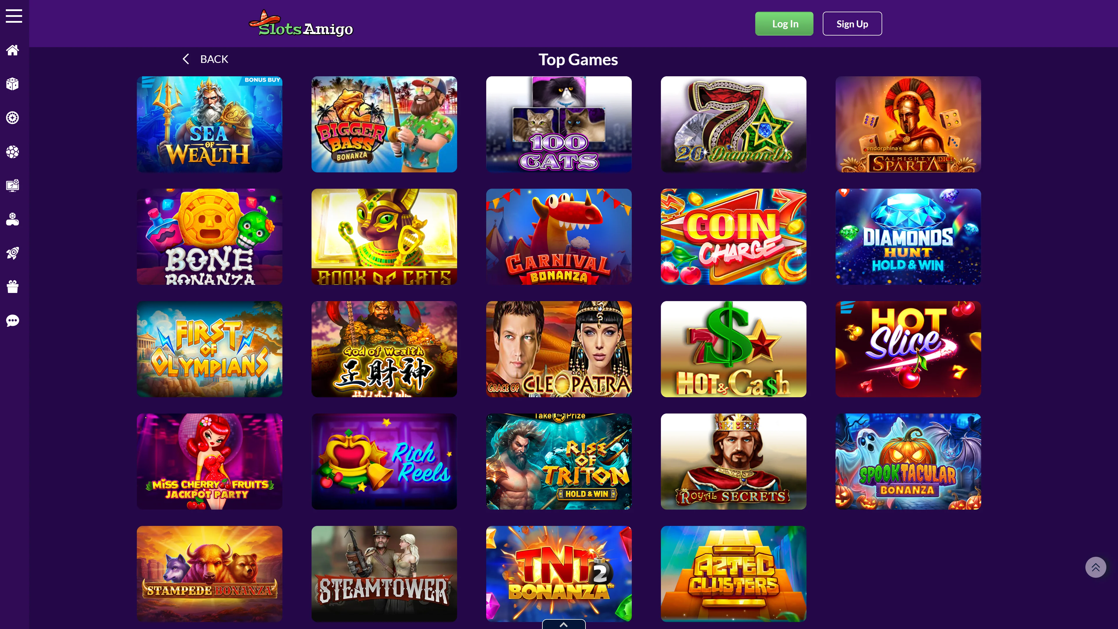 Slots Amigo Casino Games Screenshot
