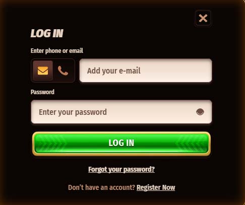 WestAce Casino login screenshot