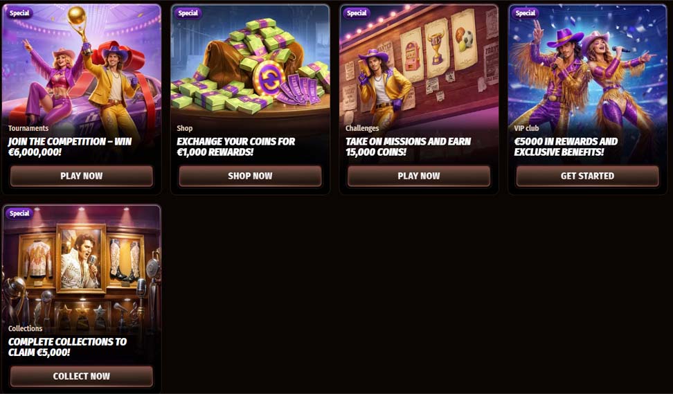 WestAce Casino special bonuses screenshot